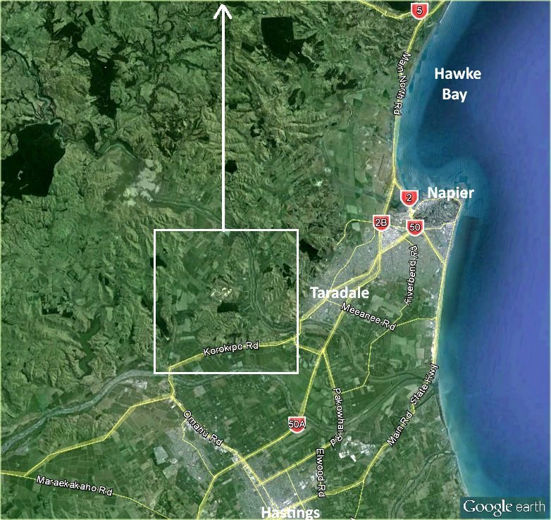 Where Lake te Rotokare is situated